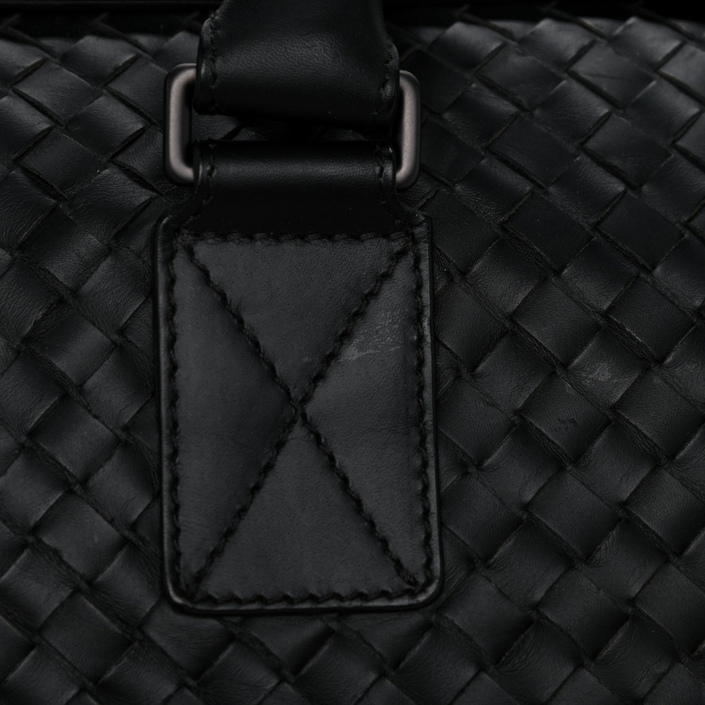 Nappa Intrecciato VN Large Duffel Black