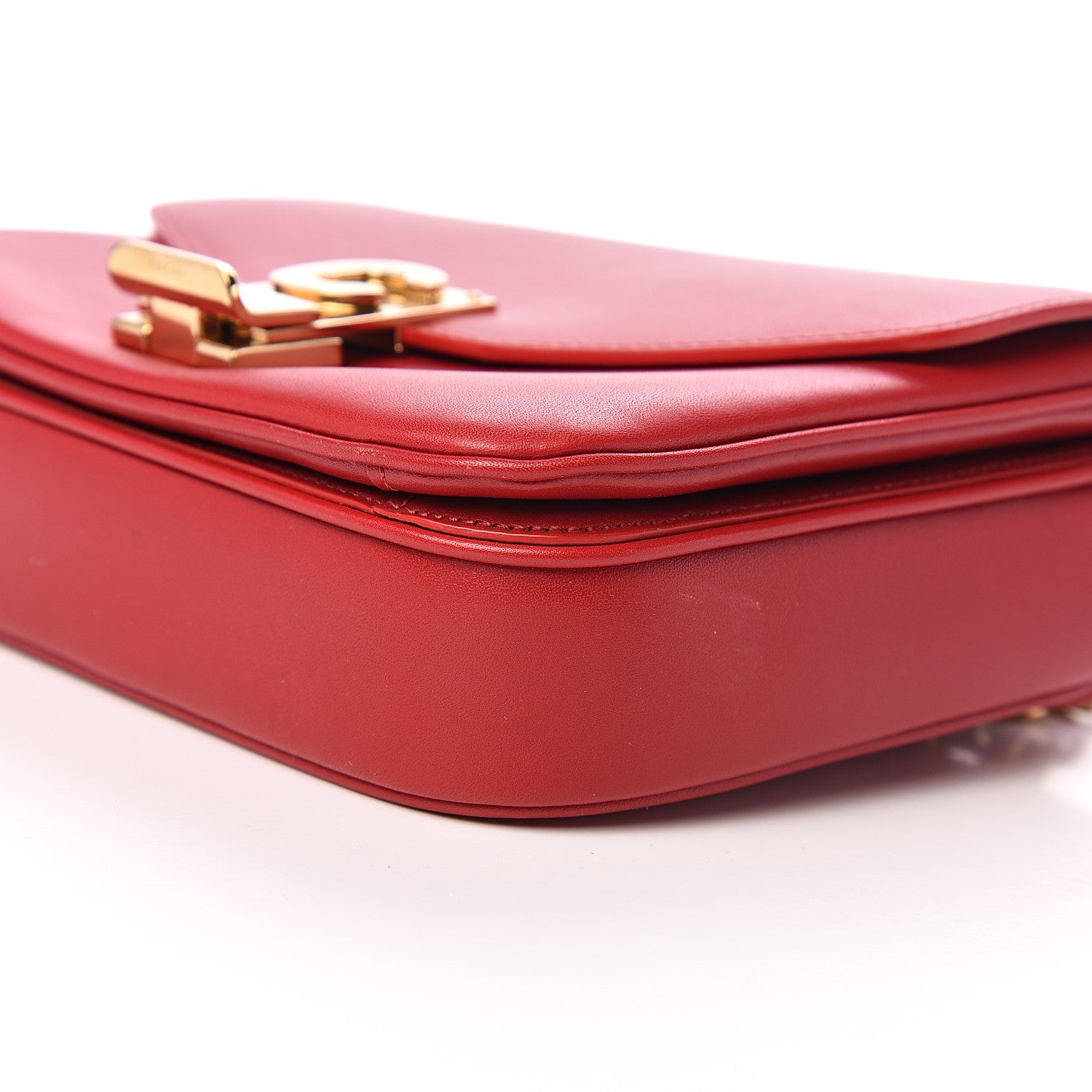 Celine Shiny Calfskin Small C Bag Red 8 of 9