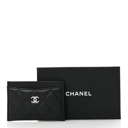 Chanel Caviar Quilted Card Holder Black 8 of 9
