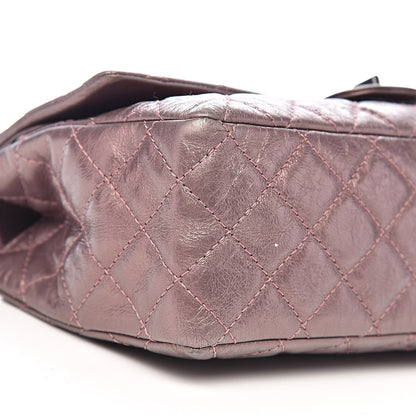 Chanel Metallic Aged Calfskin Quilted 2.55 Reissue 226 Flap Rose Fonce 11 of 13
