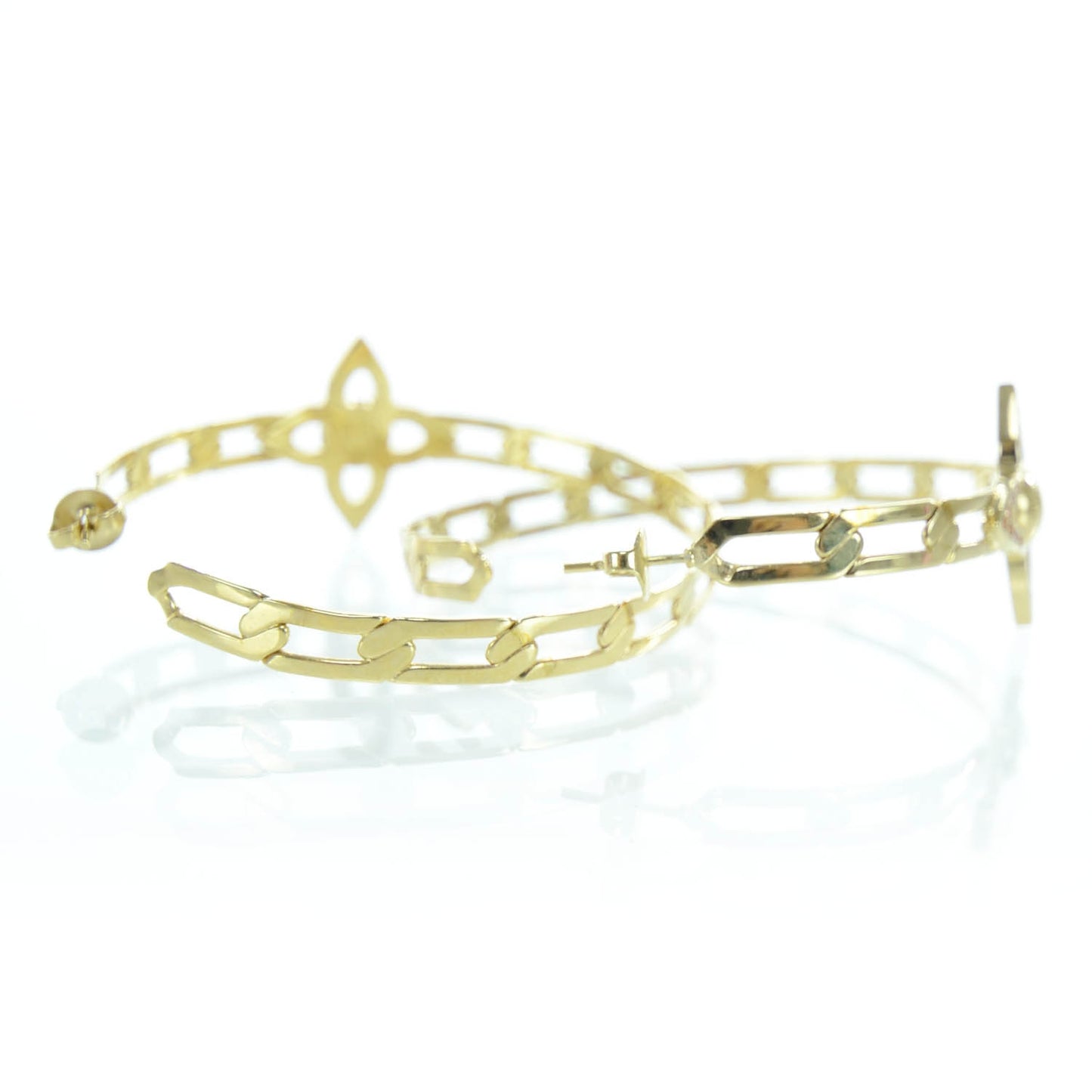 Swarovski Strass Flower Power Hoop Earrings