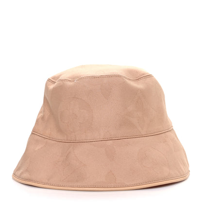 Louis Vuitton Cotton Monogram Flower Tile Reversible Bucket Hat M Beige 10 of 13