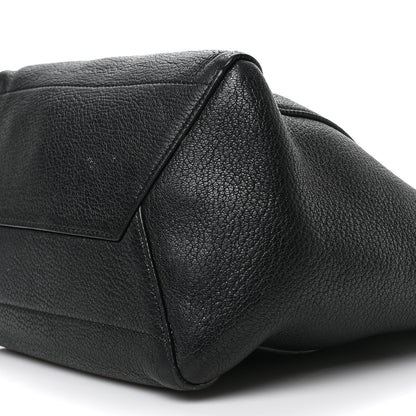 Celine Soft Grained Calfskin Sangle Bucket Bag Black 7 of 7