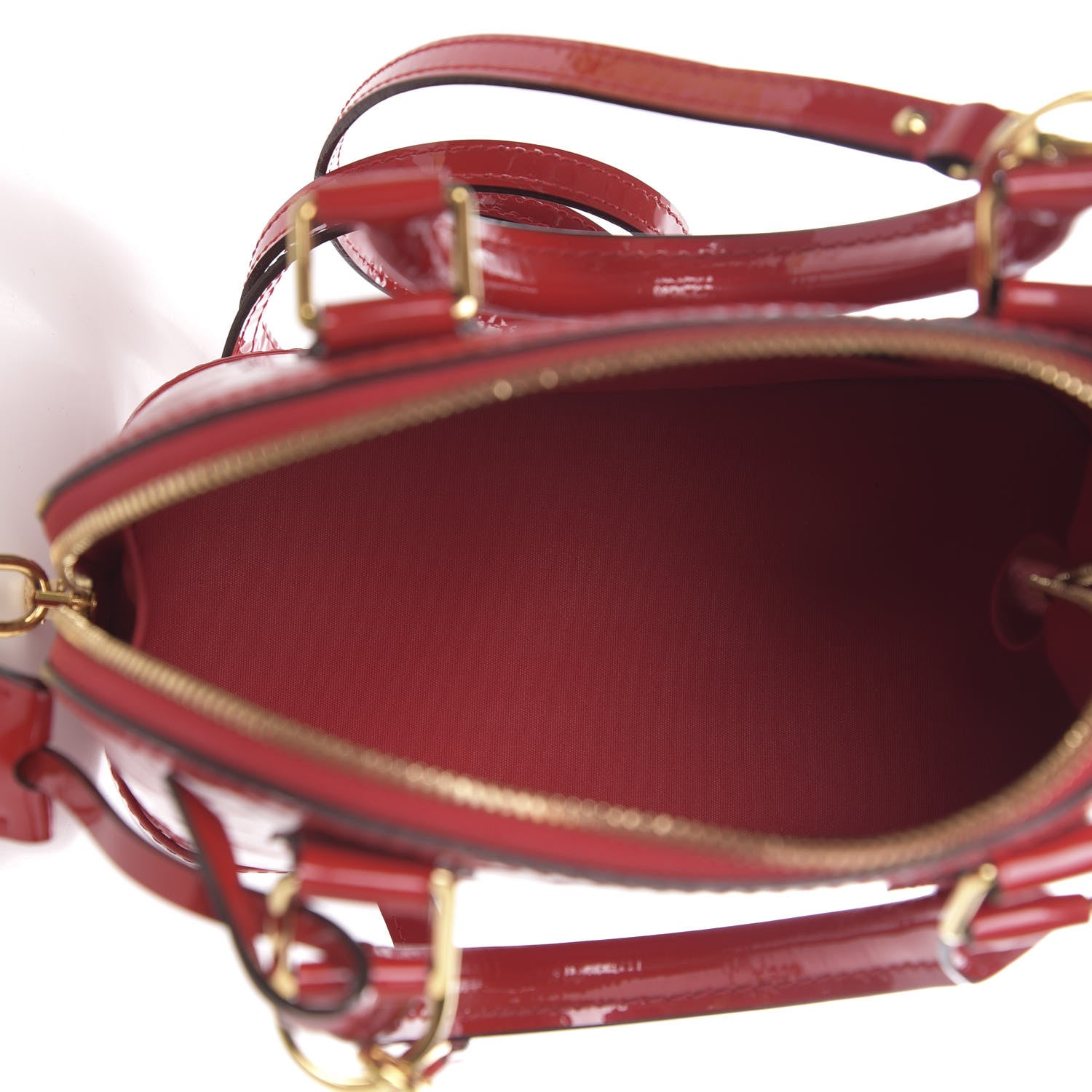 Louis Vuitton Vernis Alma BB Cherry 4 of 9