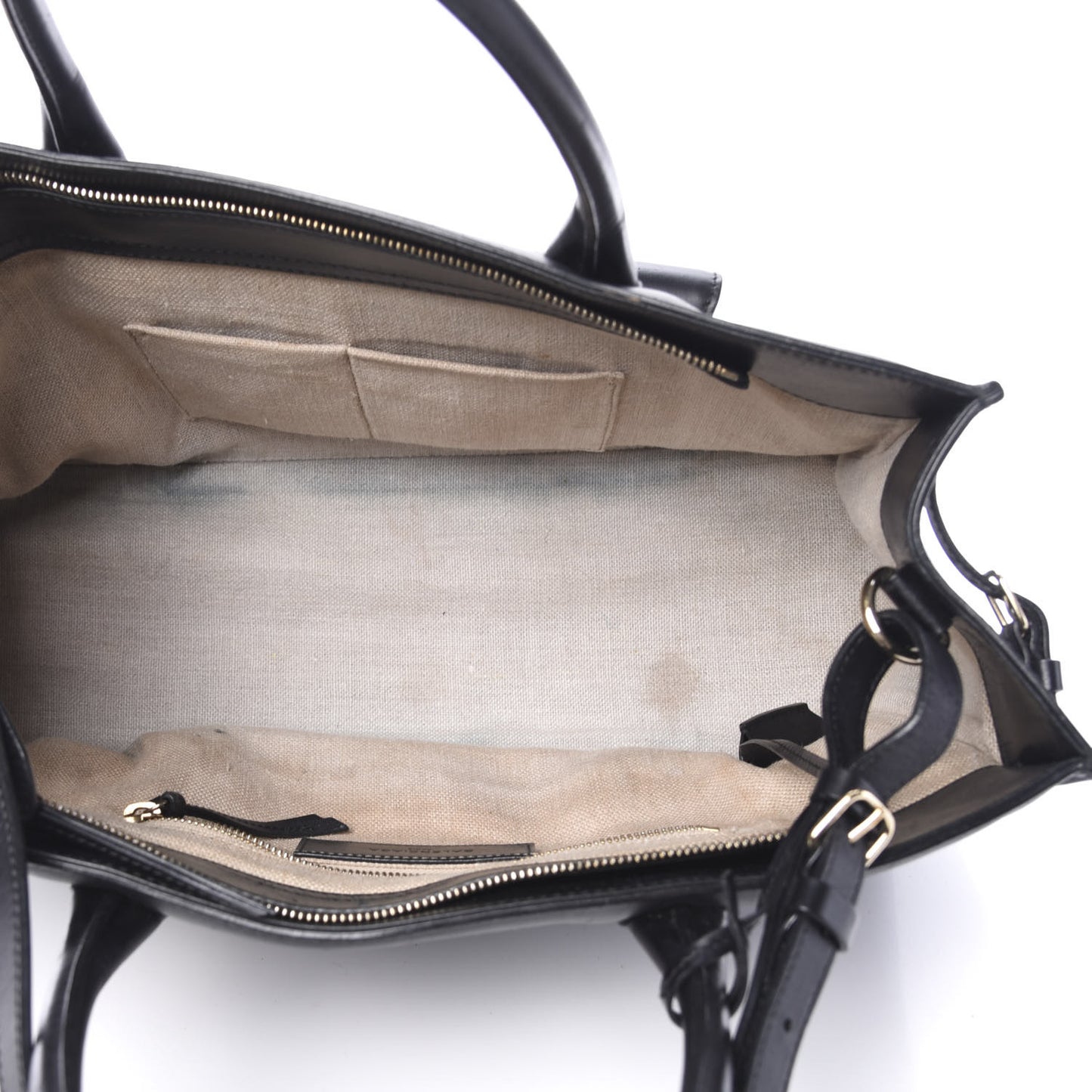 Calfskin Padlock Work S Bag Black