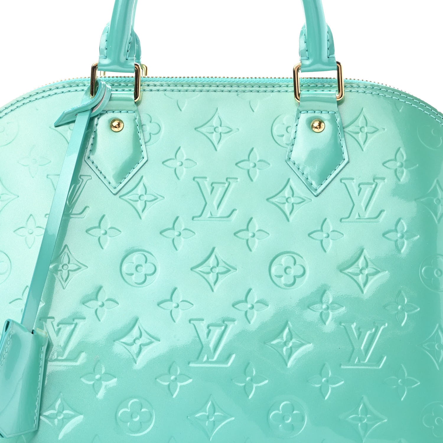 Louis Vuitton Vernis Alma PM Blue Lagon 7 of 10