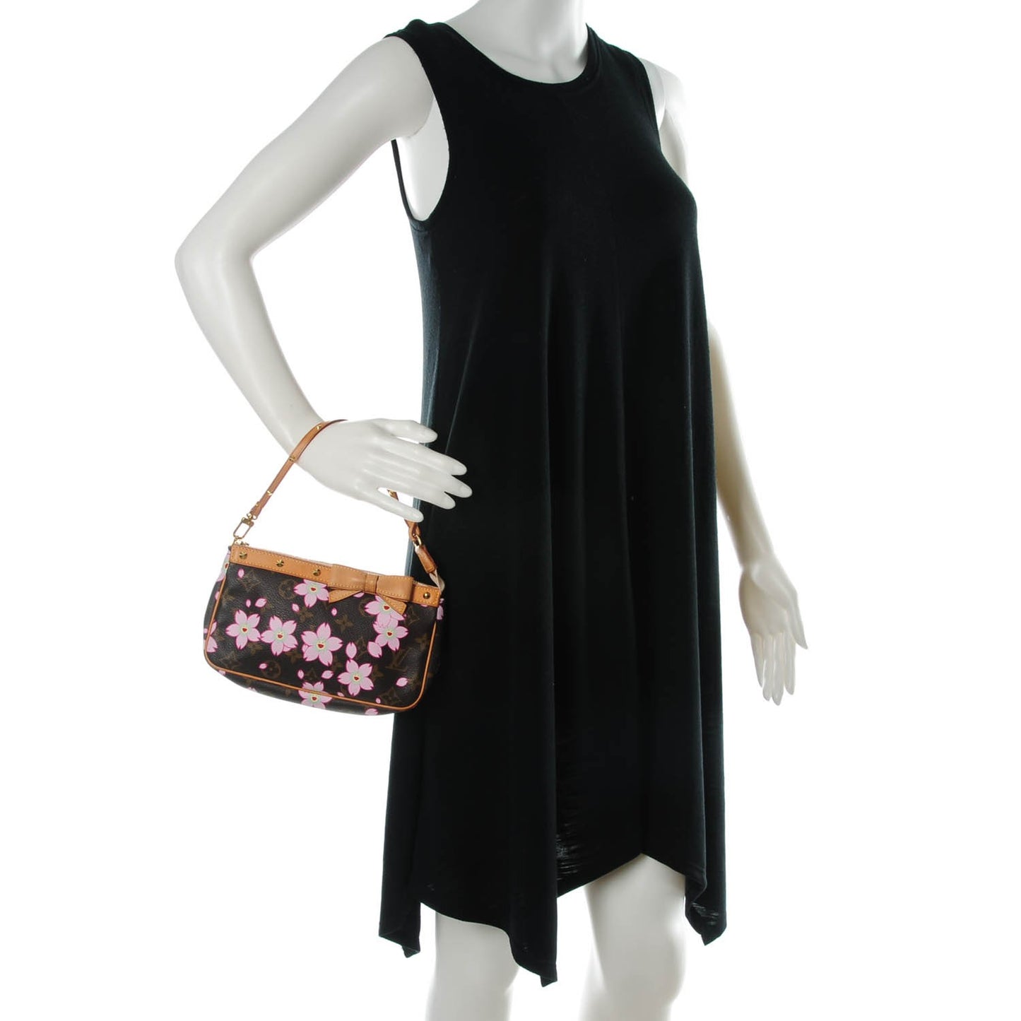 Monogram Cherry Blossom Pochette Accessories Brown