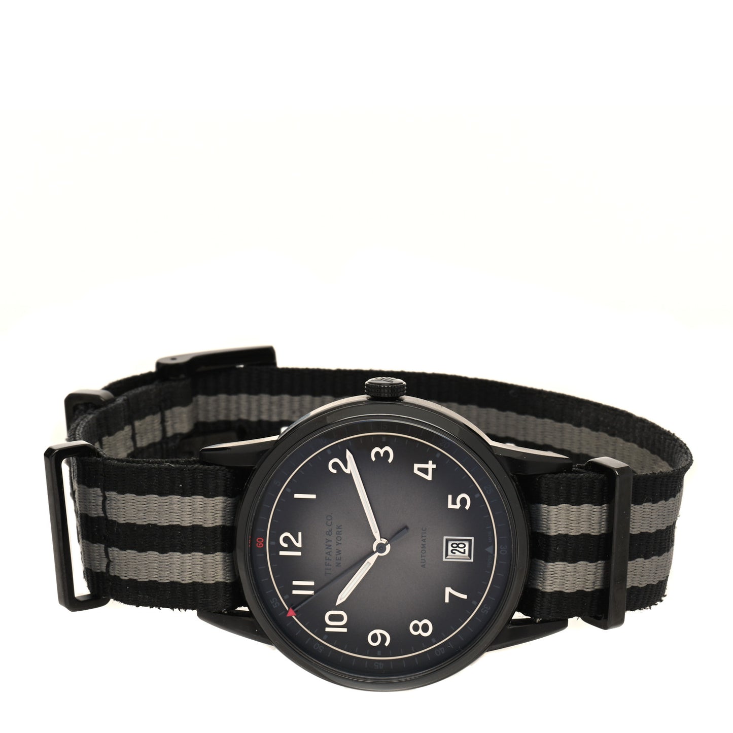 DLC Stainless Steel Nylon 40mm CT60 3-Hand Automatic Watch Black