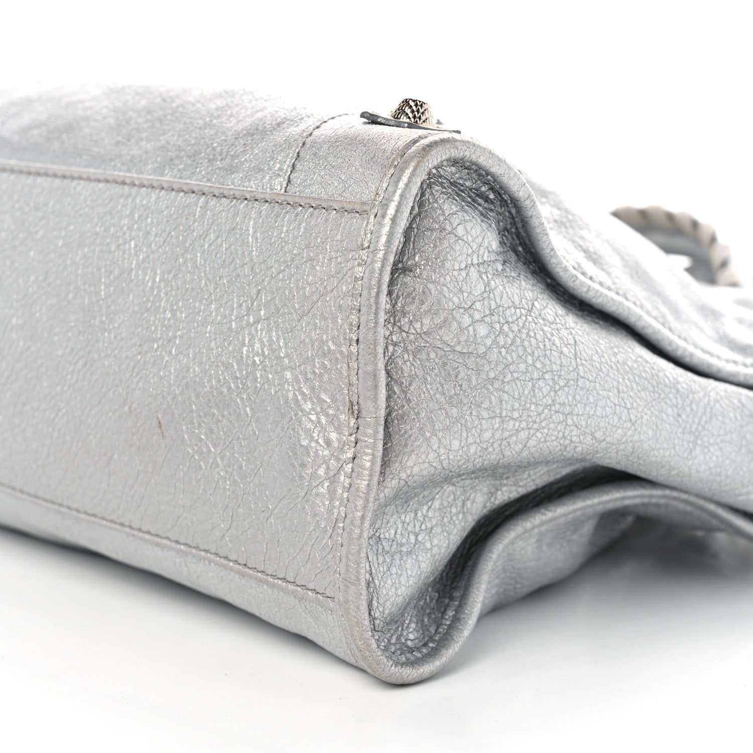 Balenciaga Metallic Agneau Giant 12 Silver Hardware City Gris Aluminum 11 of 11