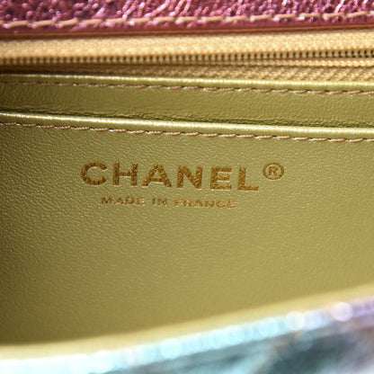 Chanel Metallic Goatskin Quilted Mini 2.55 Reissue Flap Multicolor 4 of 9