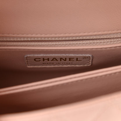 Chanel Caviar Quilted Mini Coco Handle Flap Light Pink 6 of 9