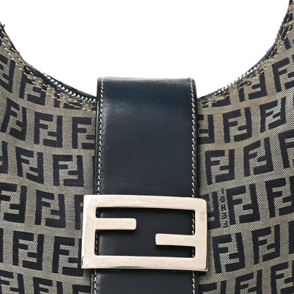 Fendi Zucchino Hobo Navy 8 of 10