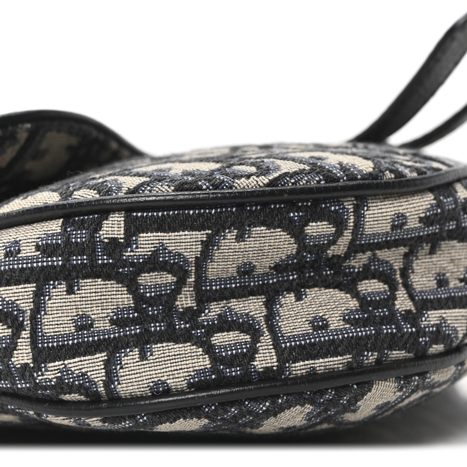 Christian Dior Oblique Mens Saddle Bag Blue 9 of 10