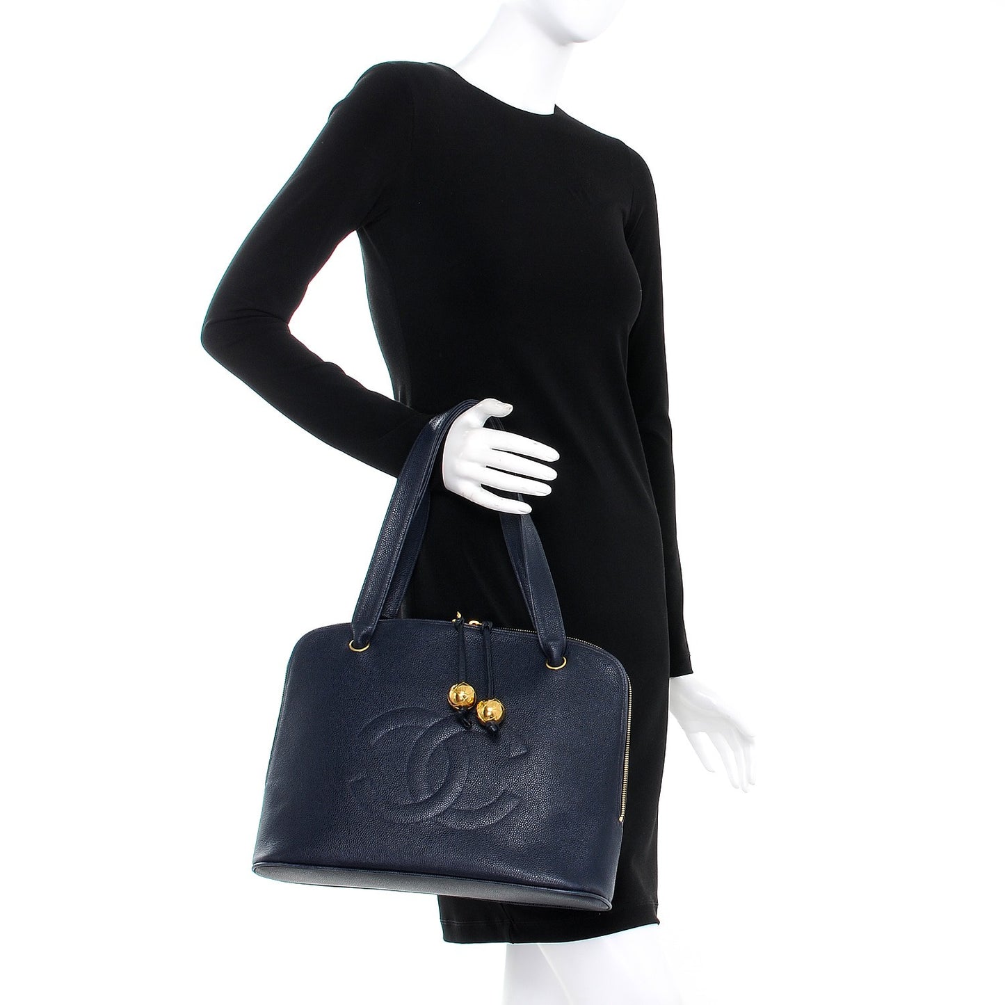 Caviar Shopper Tote Navy
