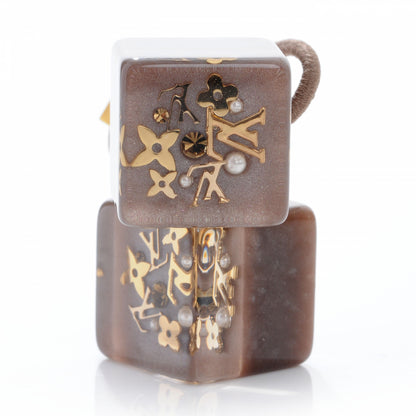 Louis Vuitton Swarovski Crystal Resin Inclusion Hair Cubes Praline 1 of 4