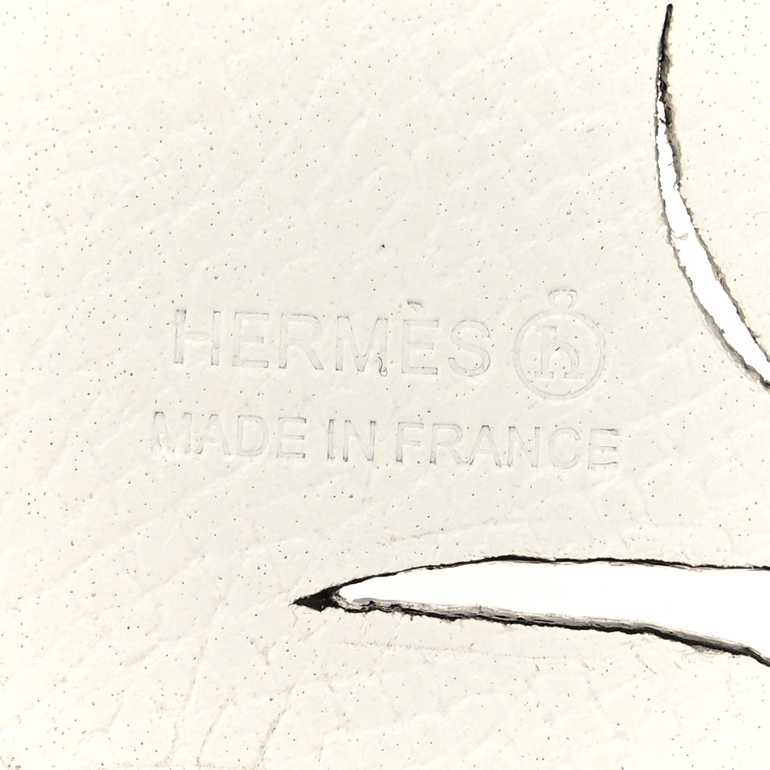 Hermes Togo Epsom Petit H Rabbit Bag Charm Chocolate Gris Mouette 3 of 3
