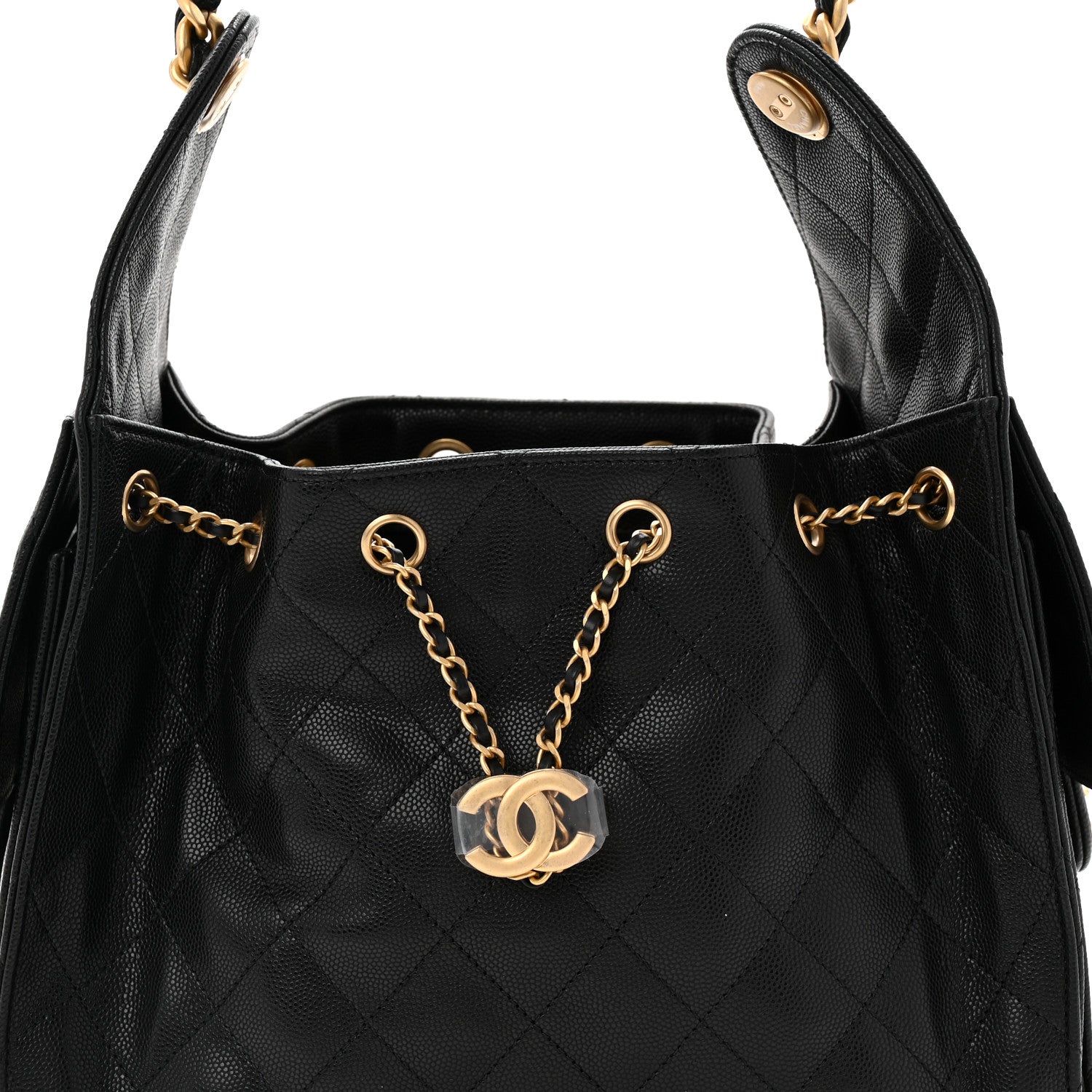 Chanel Caviar Quilted Small Chanel 25 Handbag Black 8 of 10
