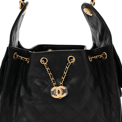 Chanel Caviar Quilted Small Chanel 25 Handbag Black 8 of 10