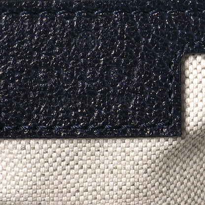 Gucci GG Supreme Monogram Textured Calfskin Web Medium Ophidia Shopping Tote Beige Blue 6 of 11