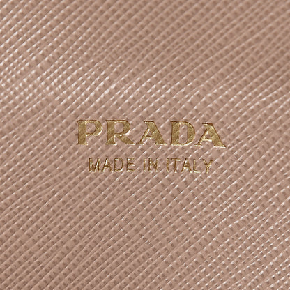 Prada Saffiano Metal Double Snap Travel Wallet Cammeo 6 of 16