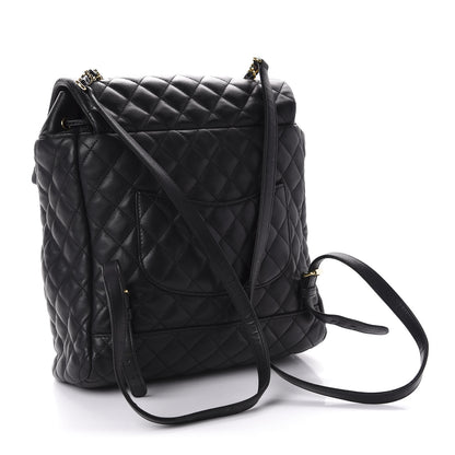 Chanel Lambskin Quilted Large Urban Spirit Backpack Black 2 of 10