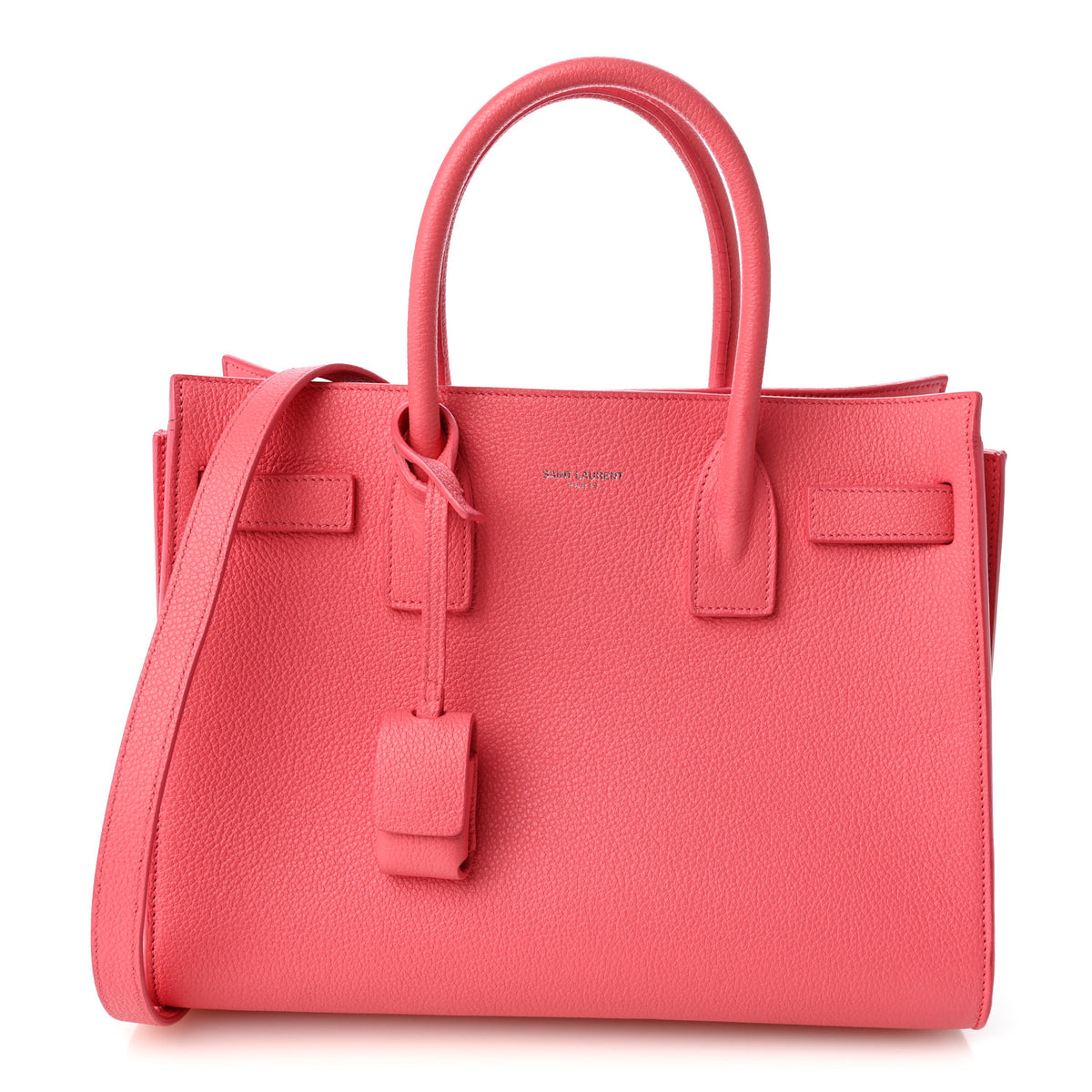 Grained Calfskin Baby Sac De Jour Rose Clair