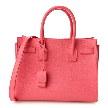 Saint Laurent Grained Calfskin Baby Sac De Jour Rose Clair 1 of 10