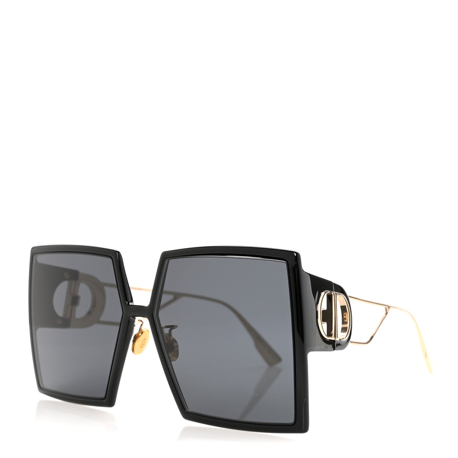 Christian Dior Acetate Square 30 Montaigne Sunglasses Black 1 of 14