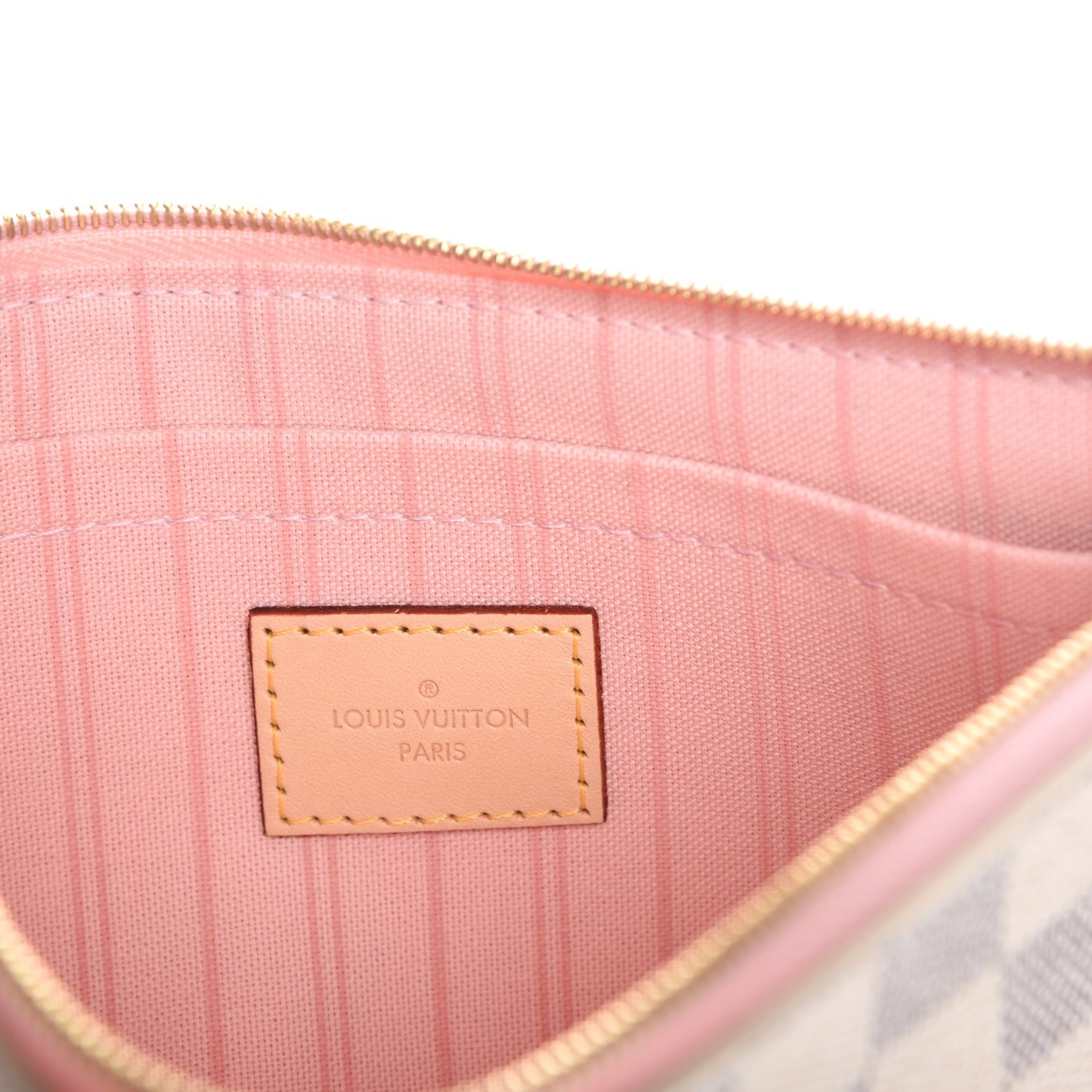 Damier Azur Neverfull MM GM Pochette Rose Ballerine