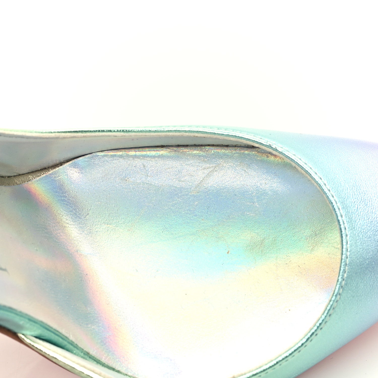 Christian Louboutin Iridescent Nappa Lam Licorne Iriza 100 Pumps 39.5 Multicolor 10 of 11
