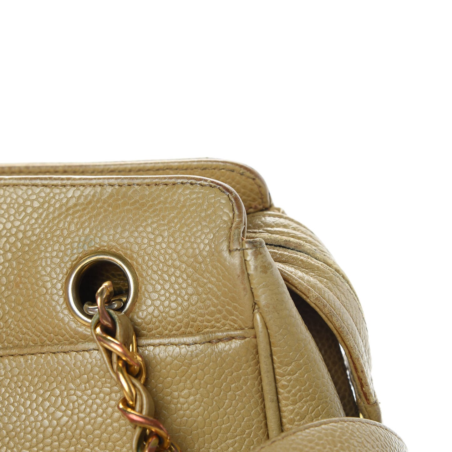 Caviar Shoulder Bag Beige