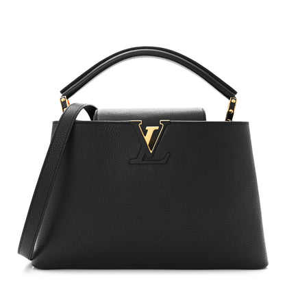 Louis Vuitton Taurillon Capucines PM Black 1 of 11