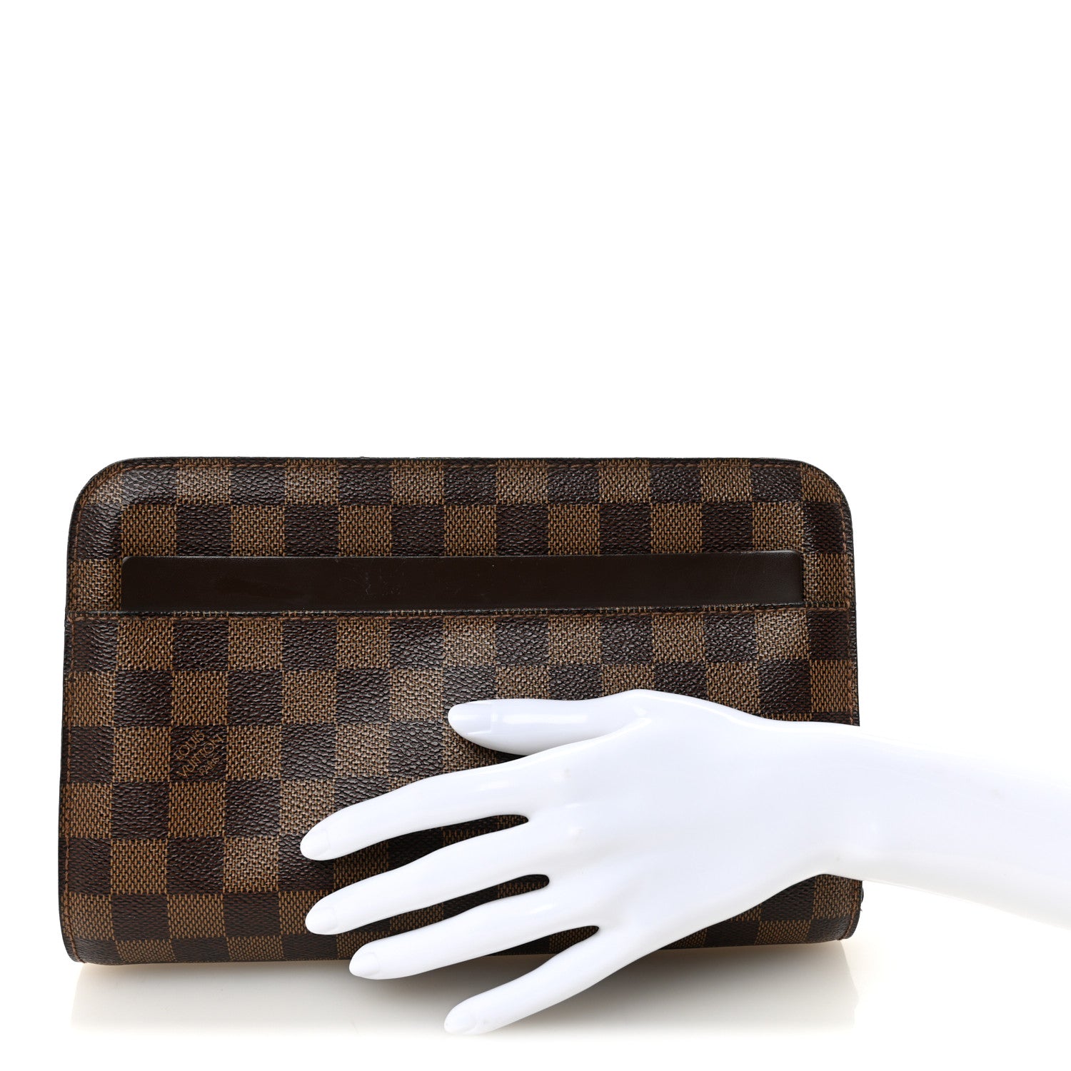 Louis Vuitton Damier Ebene Pochette Saint Louis Clutch 2 of 8