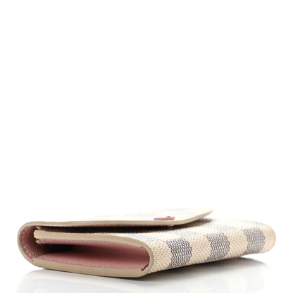 Louis Vuitton Damier Azur Rosalie Coin Purse Rose Ballerine 4 of 8