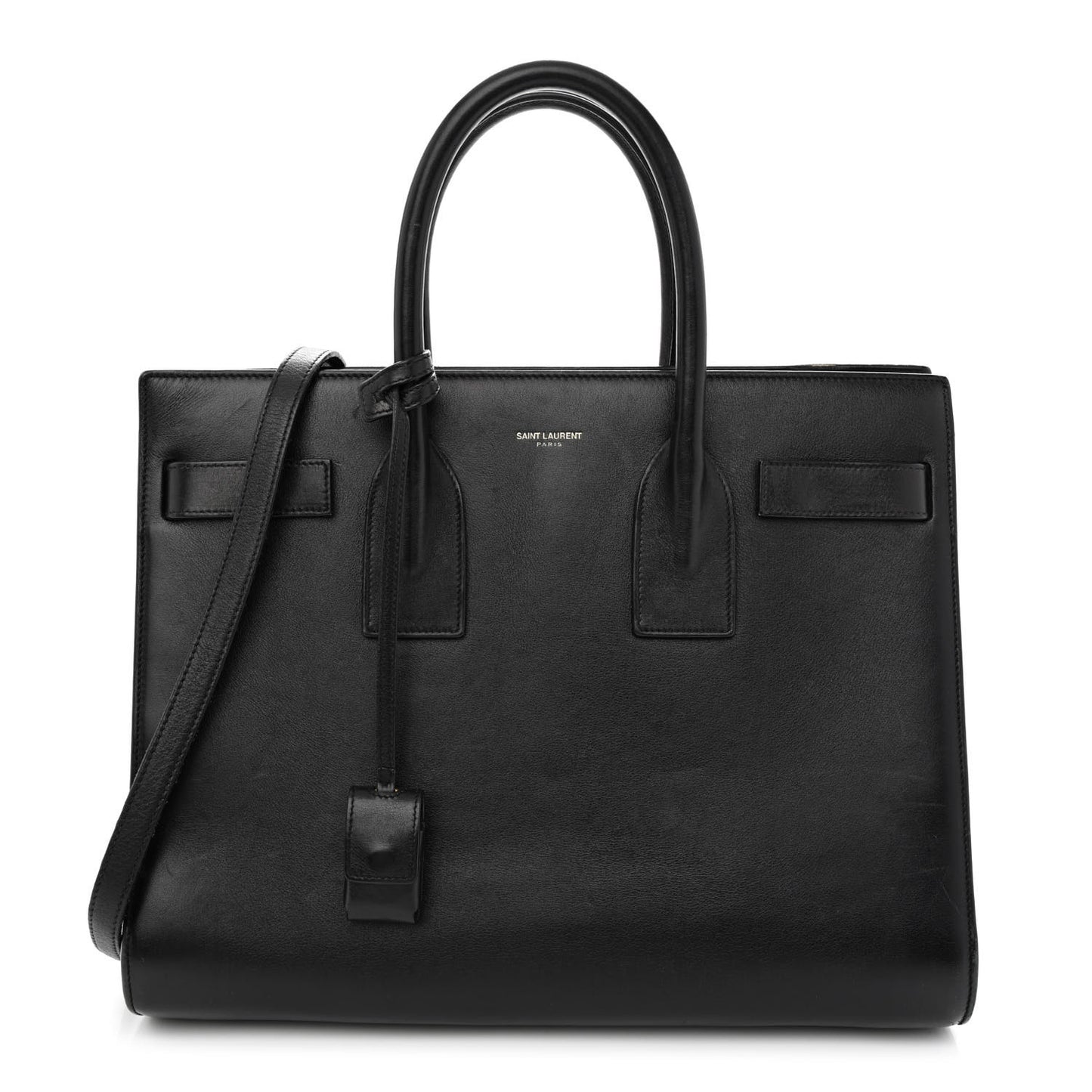 Smooth Calfskin Small Sac De Jour Black