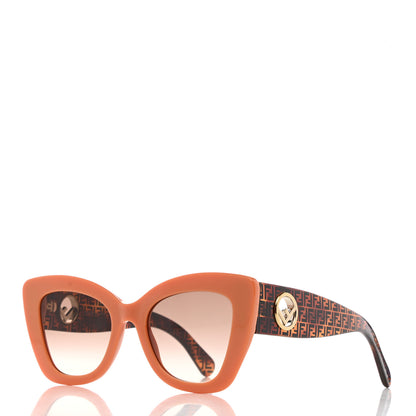 Fendi Acetate F is Fendi FF 51mm Cat Eye Sunglasses 0327/S Tortoise Orange 1 of 7