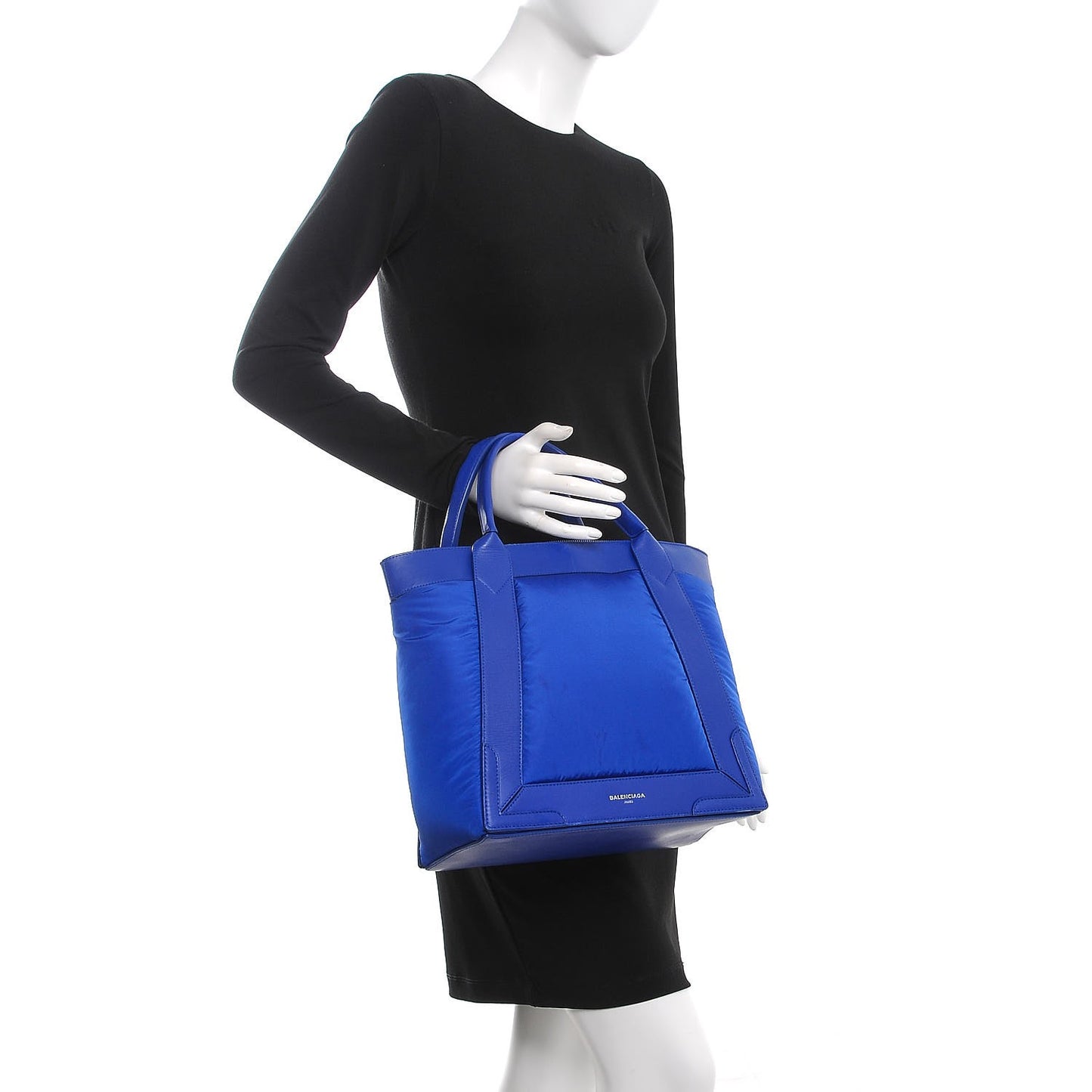 Nylon S Navy Cabas Electric Bleu