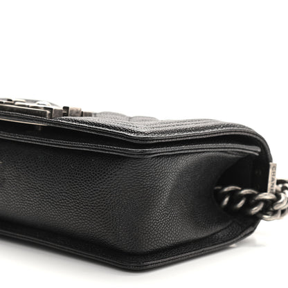 Chanel Caviar Quilted Small Boy Flap Black 10 of 12