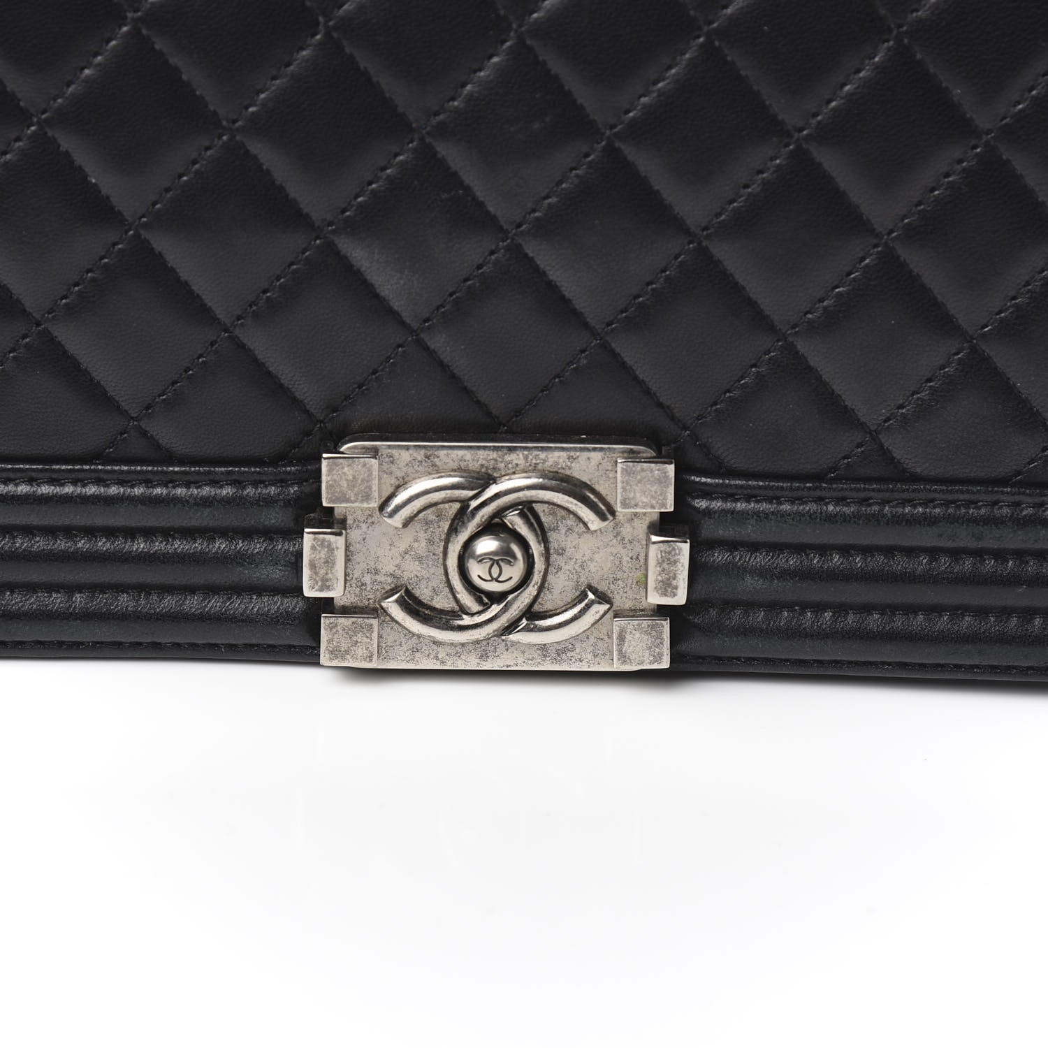 Chanel Lambskin Quilted Medium Boy Flap Black 12 of 12