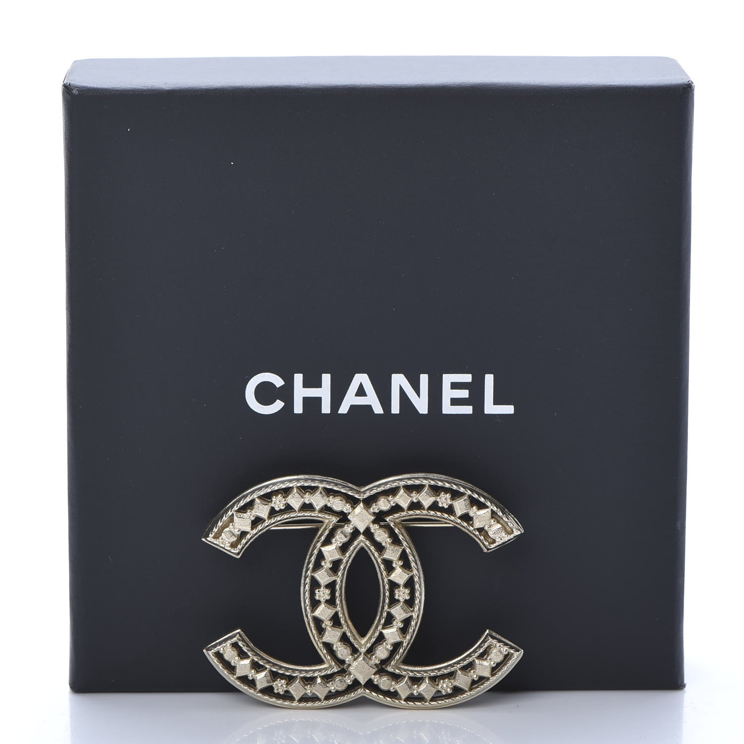Chanel CC Brooch Gold 5 of 5