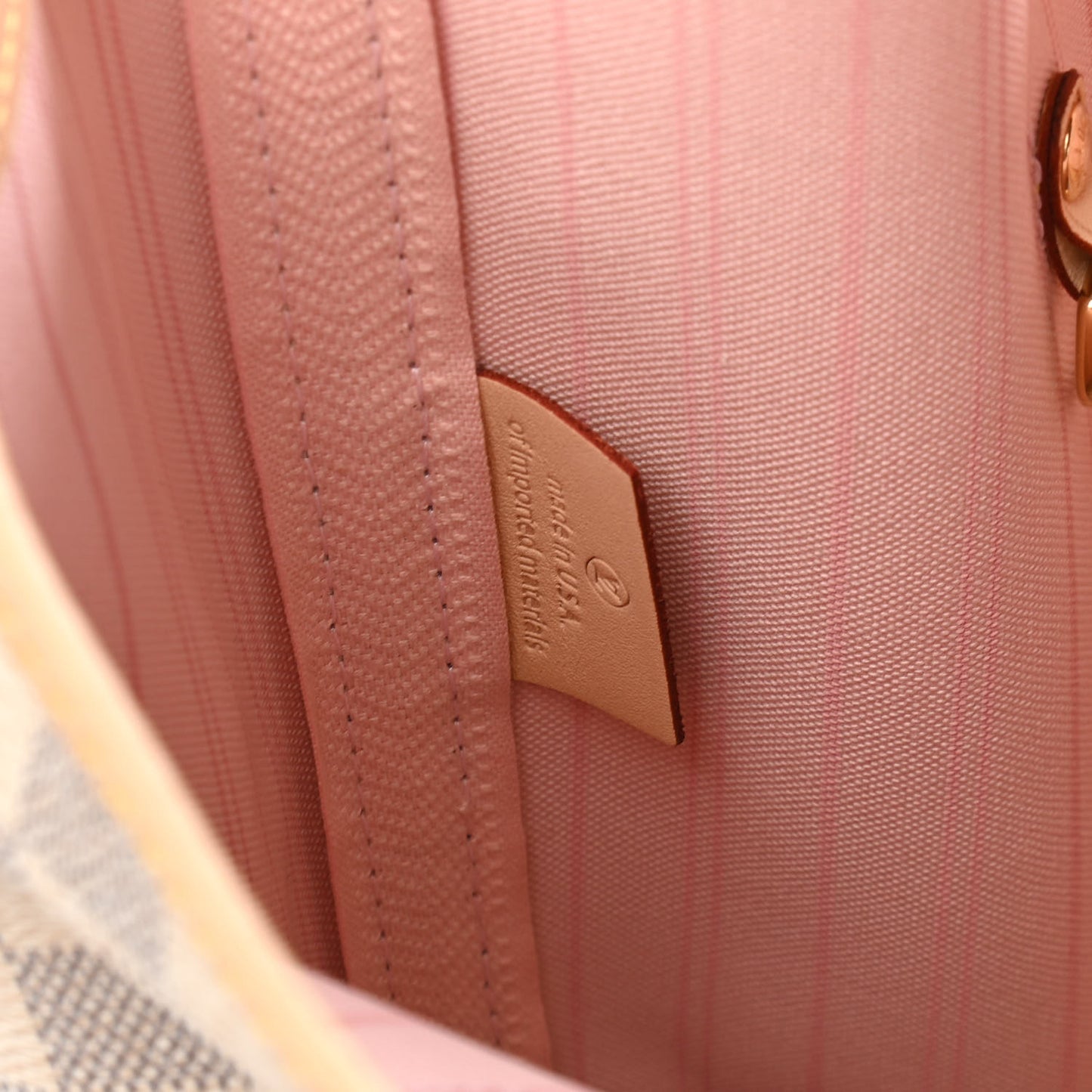 Damier Azur Neo Neverfull MM Rose Ballerine