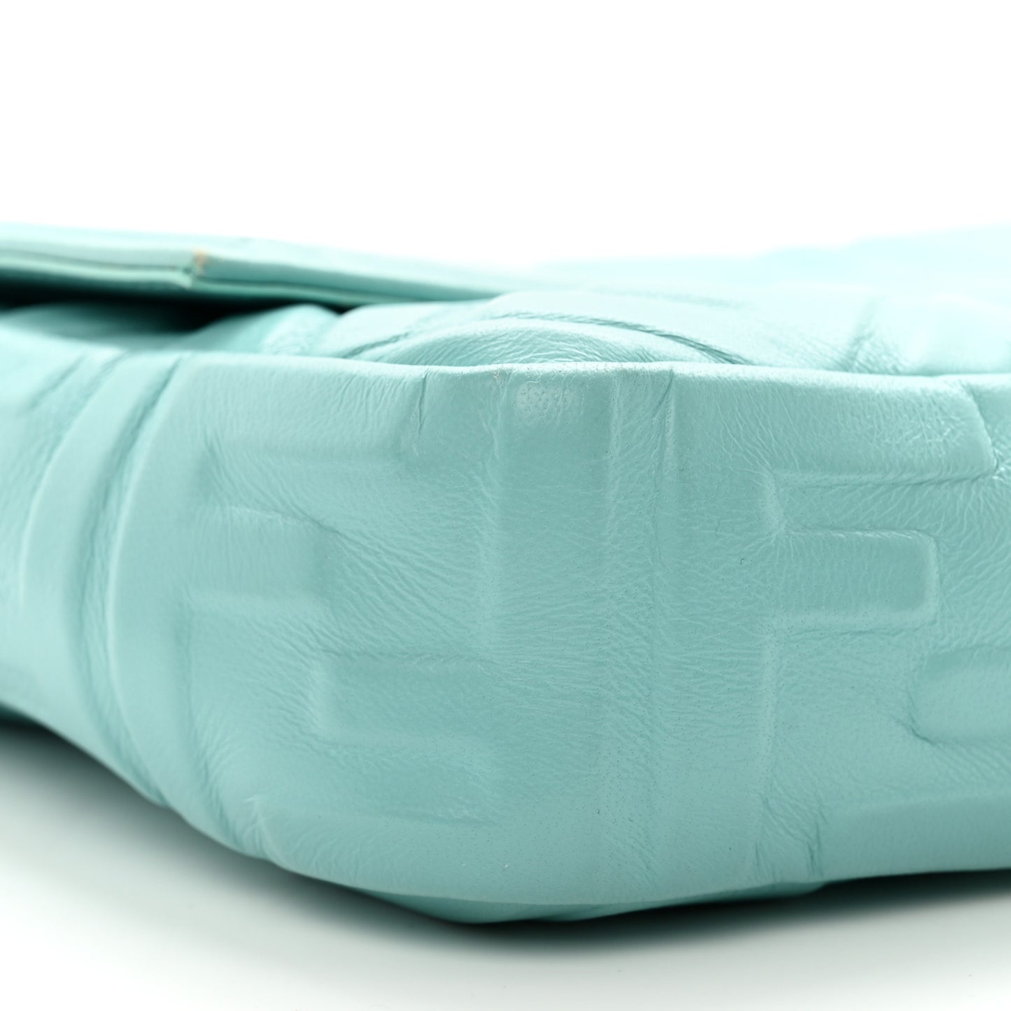 Nappa FF 1974 Embossed Large Baguette Tiffany