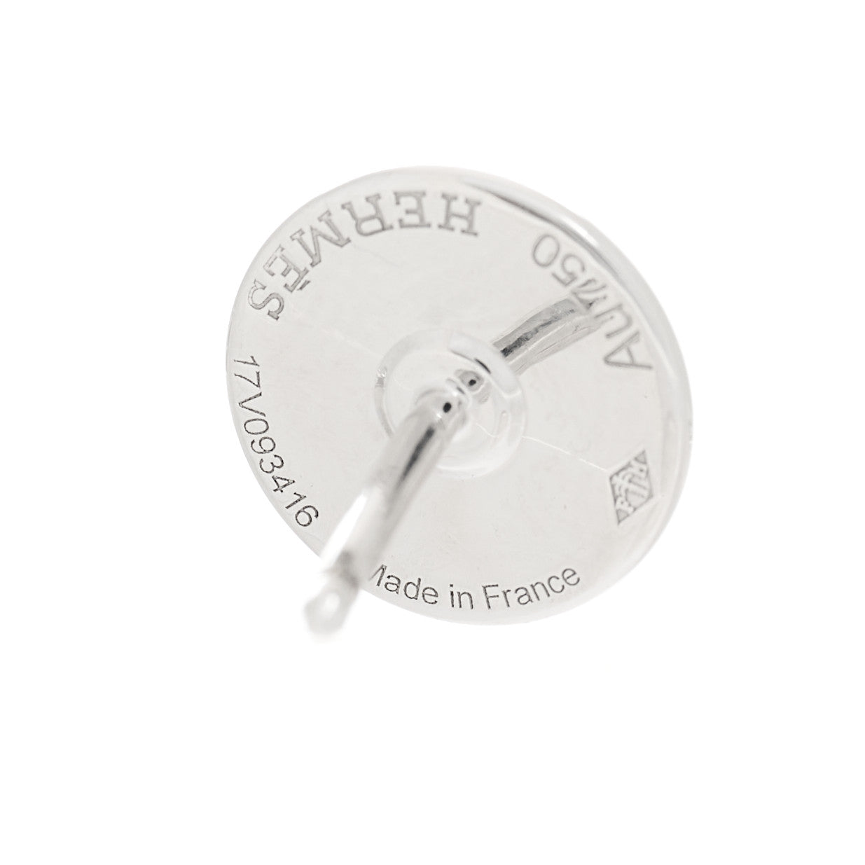 18K White Gold Diamond Small Gambade Earrings