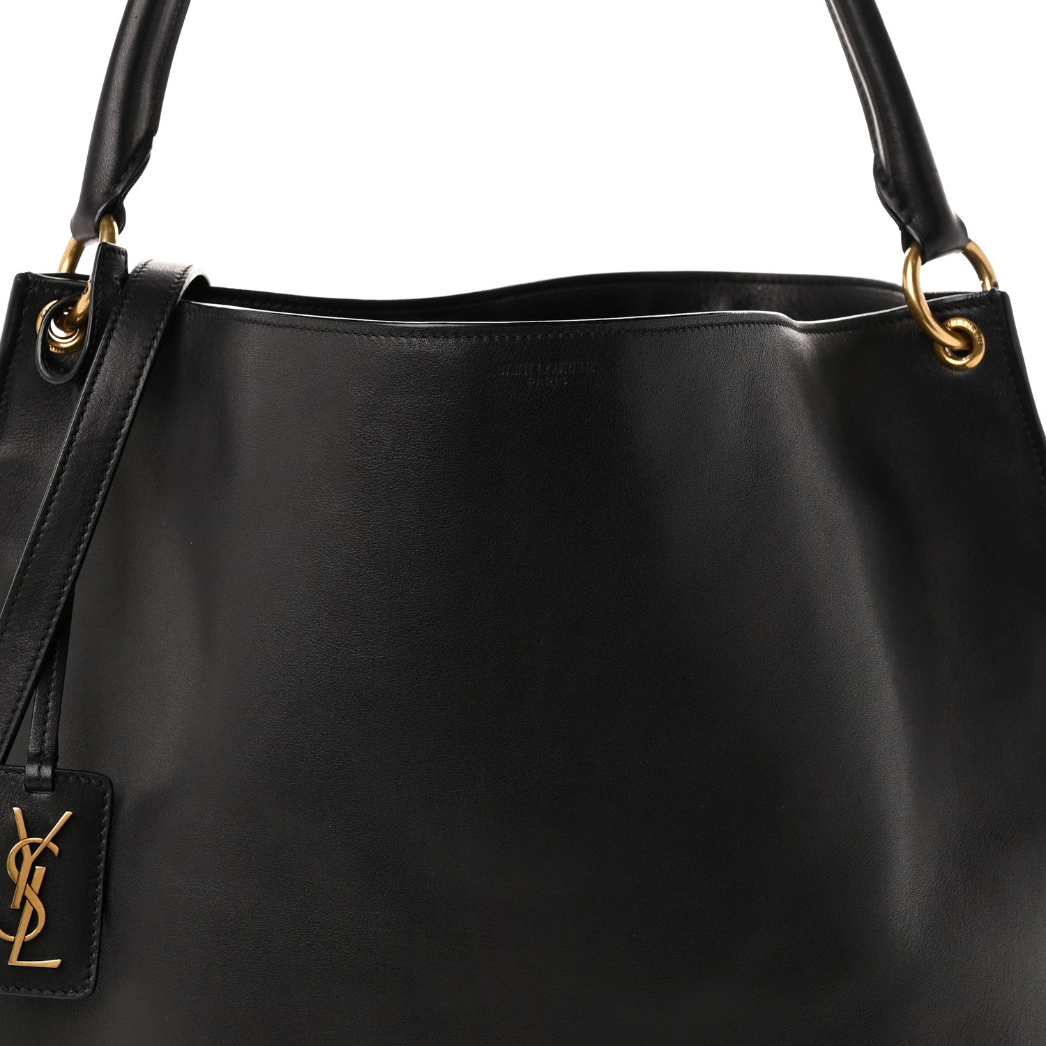 Saint Laurent Calfskin Hobo Black 8 of 10