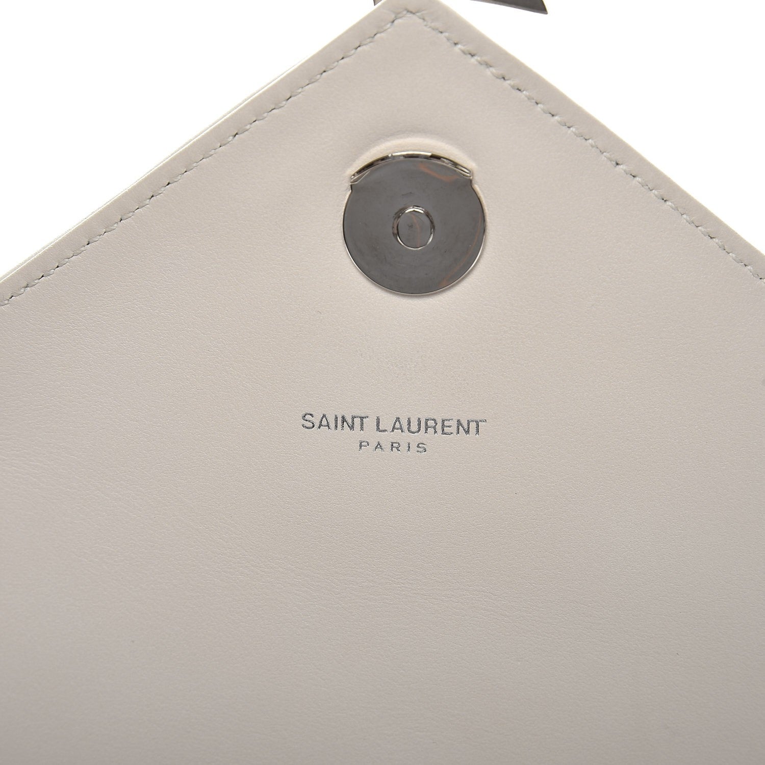 Saint Laurent Calfskin Y Quilted Monogram Loulou Shoulder Bag Porcellana 8 of 11