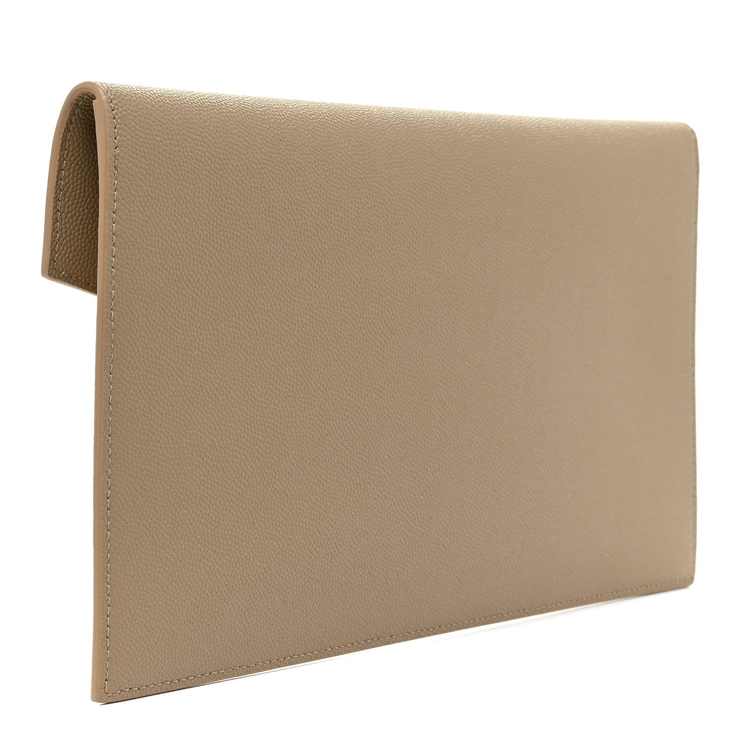 Saint Laurent Grain De Poudre Uptown Pouch Dark Beige 3 of 9