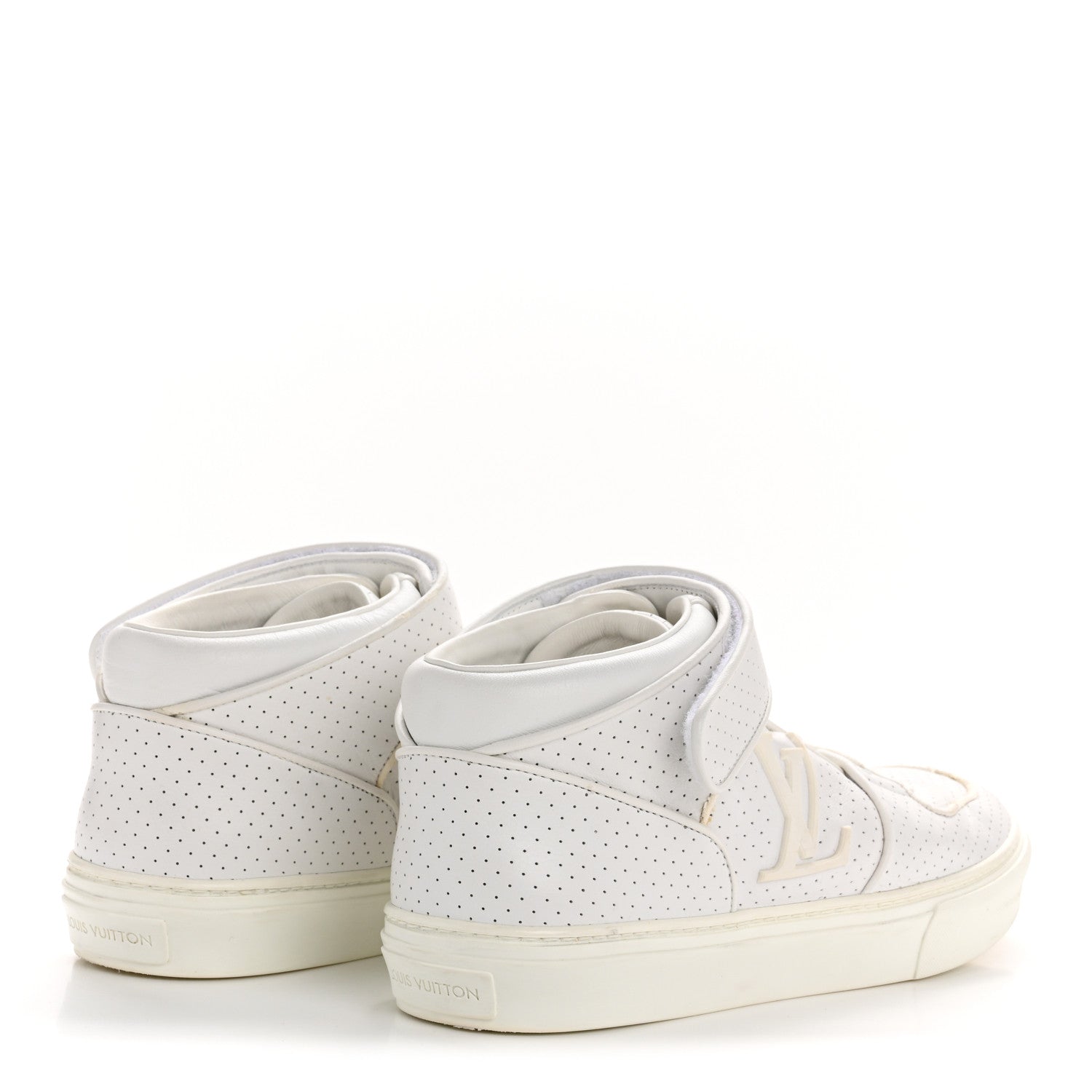 Louis Vuitton Calfskin Perforated Mens Acapulco Sneakers 8 White 5 of 9