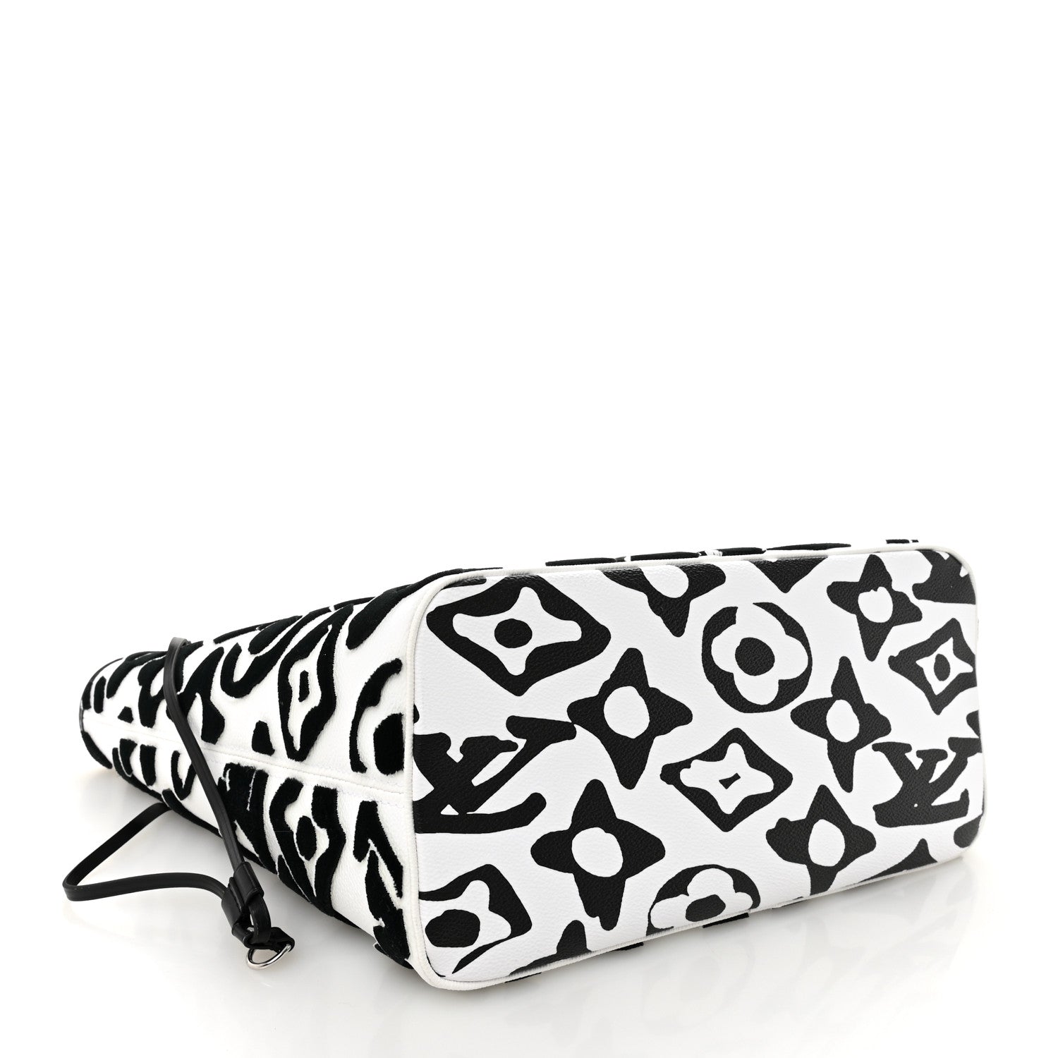Louis Vuitton X UF Tufted Monogram Neverfull MM Black White 5 of 10