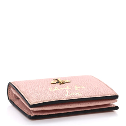 Gucci Cellarius Calfskin Blind for Love Animalier Card Case Perfect Pink 4 of 11
