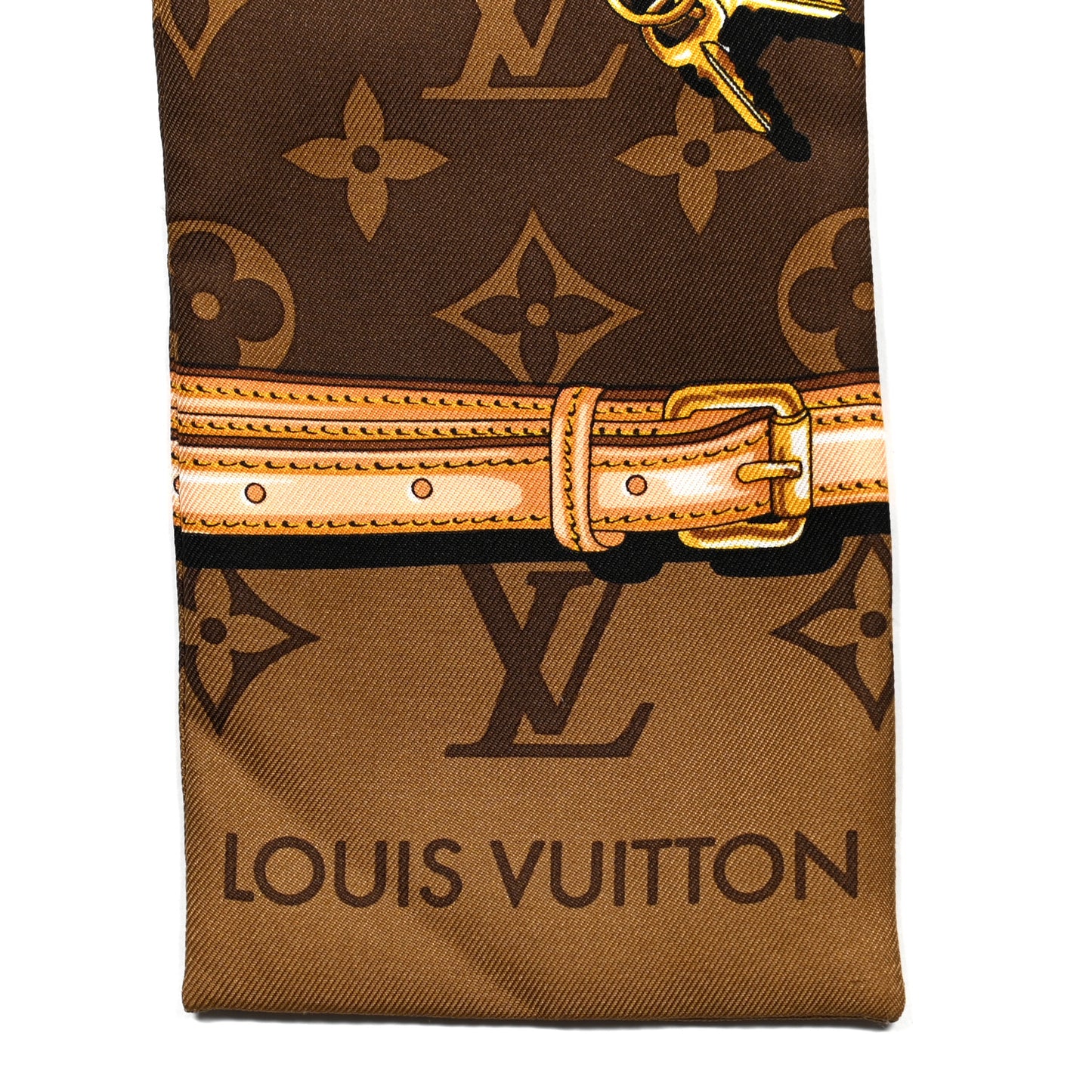 Silk Monogram Confidential Bandeau Brown